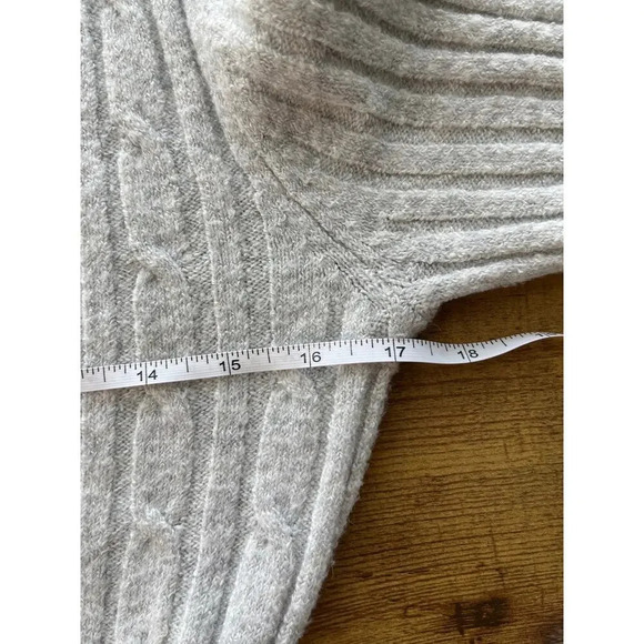Olive+Oak Womens Small Gray Nylon Blend V Neck Cozy Casual Dress - Picture 4 of 16